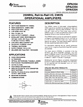 DataSheet OPA354 pdf